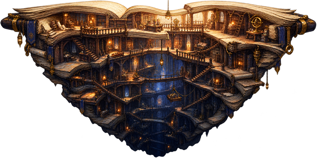 A cutaway of the Scriptorium